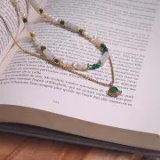 Perles Rondes facettées en agate teintée 4 mm Vert Emeraude x20