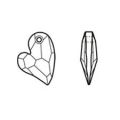 Coeur Swarovski Asymetrical 6261 17 mm Crystal AB x1