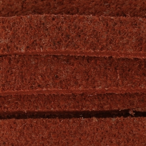 Lacet daim 5x2.20 mm Rouge x 2m