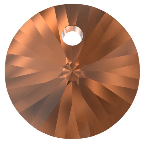 Pendentif Swarovski 6428 8 mm - Smoked Amber x1
