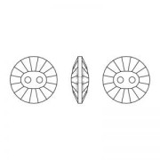 Bouton Swarovski 3019 12 mm Rosaline