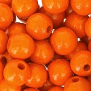 Perles rondes en bois 8 mm Orange x85|raw }}