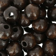 Perles rondes en bois 8 mm Brun x85|raw }}