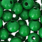 Perles rondes en bois 8 mm Vert x85|raw }}