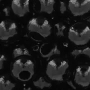 Perles rondes en bois 8 mm Noir x85