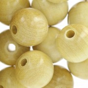 Grosses perles rondes en bois 15 mm Naturel x15|raw }}