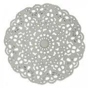 Estampes motif rosace 40 mm en Acier inox x2