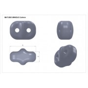 MiniDuo 2x4 mm Magic Violet Grey x10g