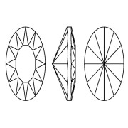 Cabochon Swarovski 4162 14x7.5 mm Crystal x1