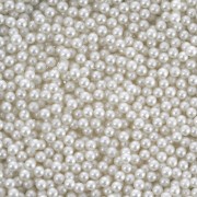 Perles rondes sans trou - mini boules Swarovski - 5809 1.5 mm White Pearl x50