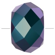 Briolette XL Swarovski 5042 perle rondelle 6 mm - Jet Shimmer 2X x1|raw }}