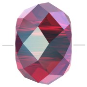 Briolette XL Swarovski 5042 perle rondelle 8 mm - Scarlet Shimmer 2X x1|raw }}