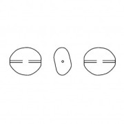 Baroque nacrée Swarovski 5842 perle plate irrégulière 14 mm Light Grey Pearl x1