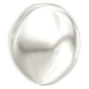 Baroque nacrée Swarovski 5842 perle plate irrégulière 14 mm White Pearl x1|raw }}
