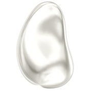 Baroque nacrée Swarovski 5843 perle goutte irrégulière 16 mm White Pearl x1|raw }}