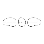 Baroque nacrée Swarovski 5843 perle goutte irrégulière 12 mm Dark Grey Pearl x1