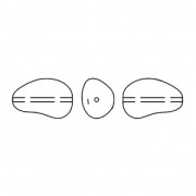 Baroque nacrée Swarovski 5843 perle goutte irrégulière 12 mm Irid Tahitian Look x1