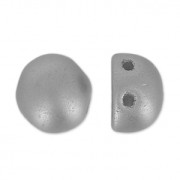 Perles Cabochons 2-hole 6 mm Pastel Light Grey/Silver x20|raw }}