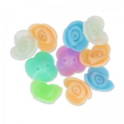 Assortiment de perles fleurs 15 mm Multicolore x10|raw }}