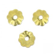 Coupelles fleurs 3 mm en Gold filled (or laminé)  x20