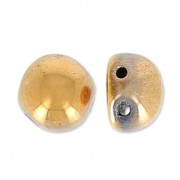 Perles Cabochons 2-hole 6 mm Capri Gold x20|raw }}