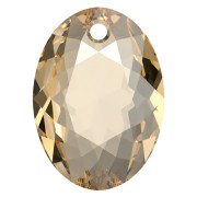 Pendentif Swarovski 6438 Elliptic Cut Pendant 9 mm - Crystal Golden Shadow x1|raw }}