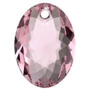 Pendentif Swarovski 6438 Elliptic Cut Pendant 9 mm - Light Rose x1|raw }}