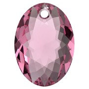 Pendentif Swarovski 6438 Elliptic Cut Pendant 9 mm - Rose x1|raw }}