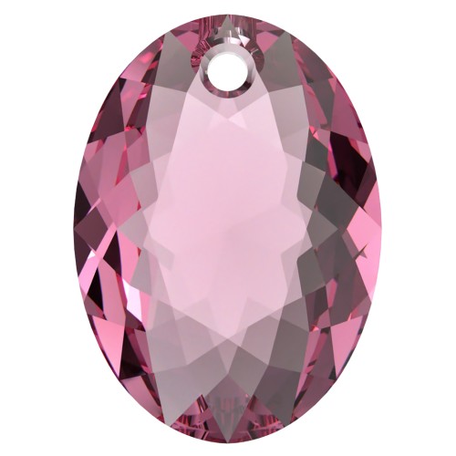 Pendentif Swarovski 6438 Elliptic Cut Pendant 9 mm - Rose x1