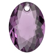 Pendentif Swarovski 6438 Elliptic Cut Pendant 9 mm - Amethyst x1|raw }}