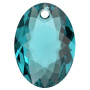 Pendentif Swarovski 6438 Elliptic Cut Pendant 9 mm - Bleu zircon x1