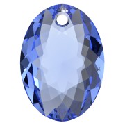 Pendentif Swarovski 6438 Elliptic Cut Pendant 9 mm - Sapphire x1