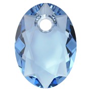 Pendentif Swarovski 6438 Elliptic Cut Pendant 9 mm - ReCreated Cool  Blue  x1