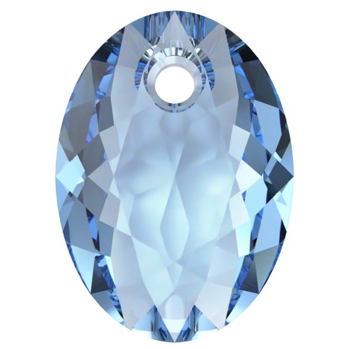 Pendentif Swarovski 6438 Elliptic Cut Pendant 11.5 mm - ReCreated Cool  Blue  x1