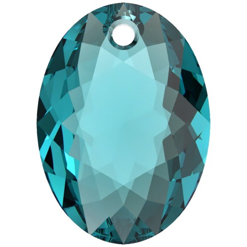 Pendentif Swarovski 6438 Elliptic Cut Pendant 16 mm - Blue Zircon x1