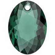Pendentif Swarovski 6438 Elliptic Cut Pendant 16 mm - Emerald x1|raw }}