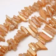 Pendentifs Pointes en Cristal 10-50 mm Light Peach x4