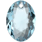 Pendentif Swarovski 6438 Elliptic Cut Pendant 16 mm - Aquamarine x1