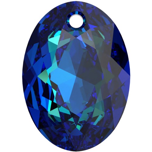 Pendentif Swarovski 6438 Elliptic Cut Pendant 16 mm - Crystal Bermuda Blue x1
