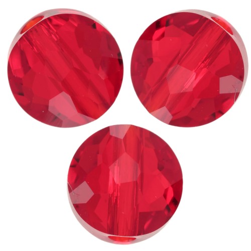 Perle ronde plate -  8 mm - Thin Round Swarovski 5034  - Light Siam x1