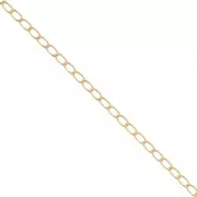 Chaîne maille cheval 1.7 mm doré à l'or fin x1m