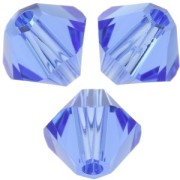 Toupies en cristal Swarovski 5328 3 mm Sapphire x50|raw }}