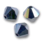 Toupies en cristal Swarovski 5328 3 mm Jet Hematite 2X x50|raw }}