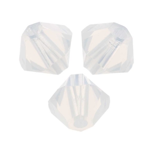 Toupies en cristal Swarovski 5328 3 mm White Opal x50