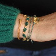 Toupies en cristal Swarovski 5328 3 mm Emerald x50