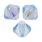 Toupies en cristal Swarovski 5328 3 mm Aquamarine AB x50|raw }}