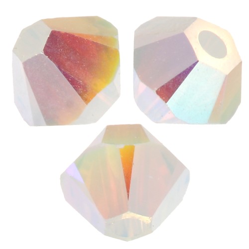 Toupies en cristal Swarovski 5328 3 mm - White Opal AB 2X x50