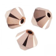Toupies en cristal Swarovski 5328 3 mm Crystal Rose Gold 2X x50|raw }}