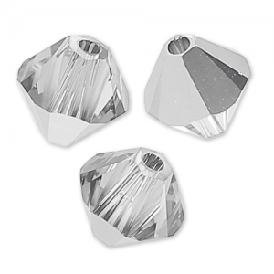 Toupies en cristal Swarovski 5328 3 mm Crystal Light Chrome x50