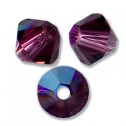 Toupies en cristal Swarovski 5328 3 mm Amethyst Shimmer x50|raw }}